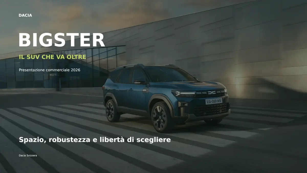 Copertina della presentazione Dacia Bigster