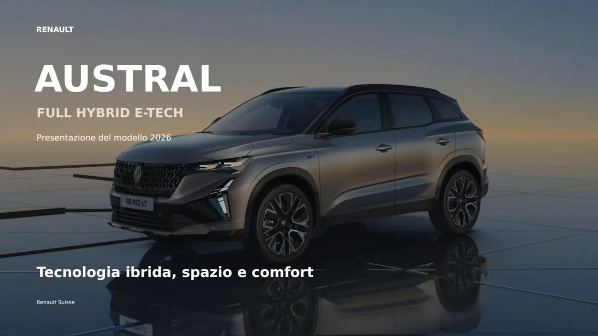 Copertina della presentazione Renault Austral full hybrid E-Tech
