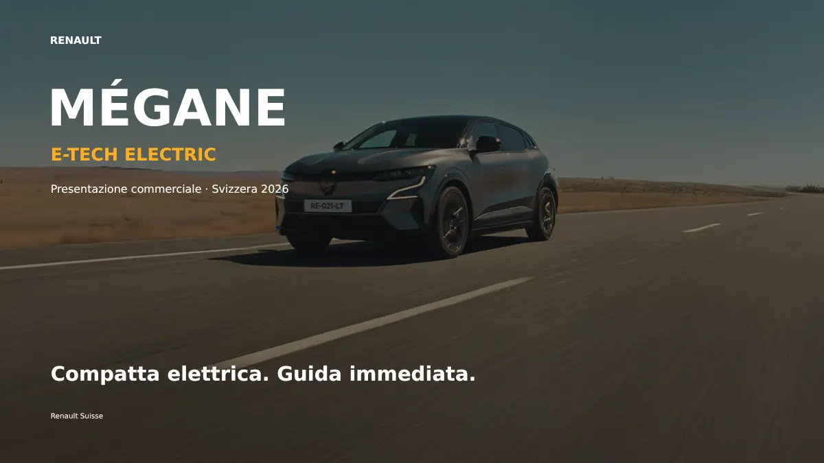 Copertina della presentazione Renault Mégane E-Tech electric