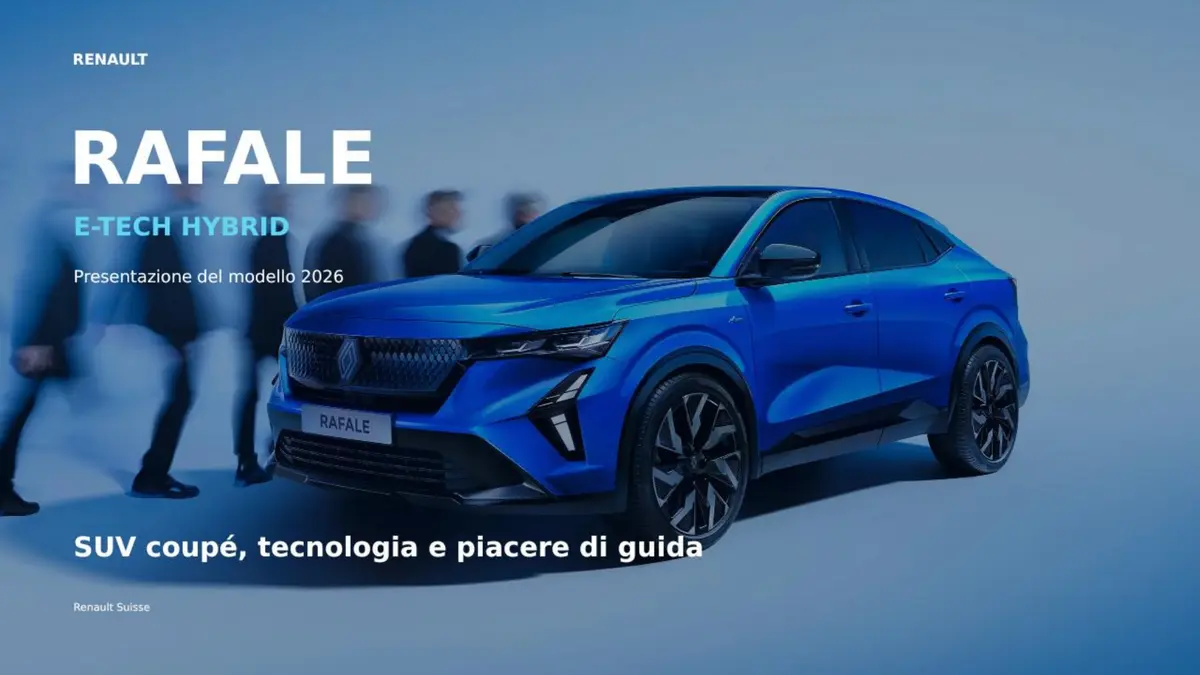 Copertina della presentazione Renault Rafale E-Tech hybrid